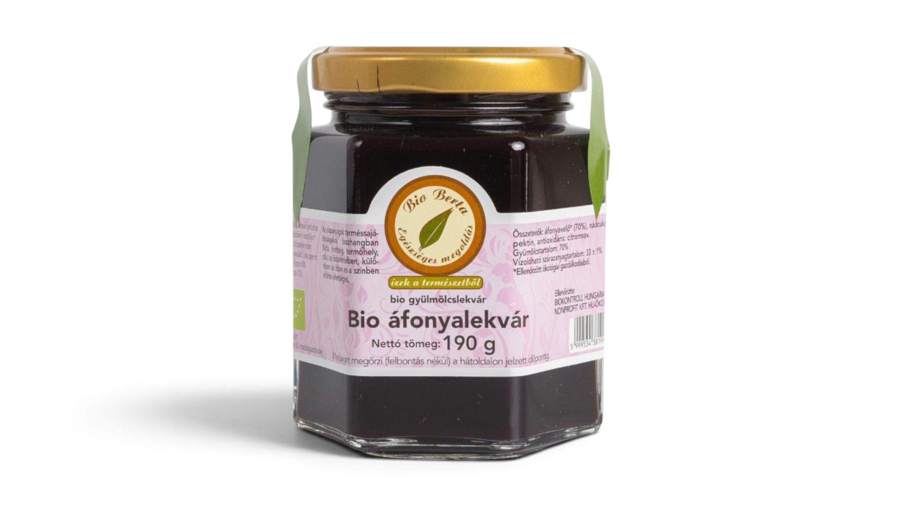 Image of Bio Áfonyalekvár (190g)